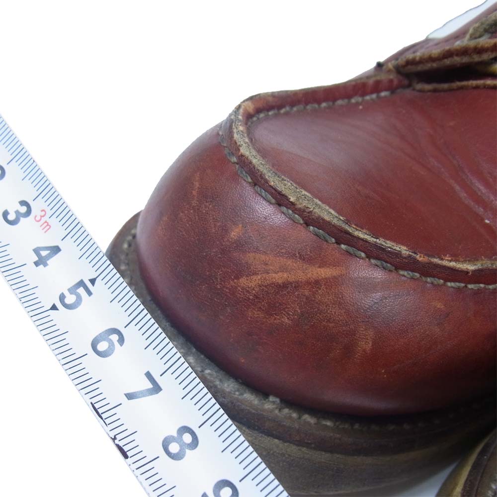 RED WING レッドウィング 8875 90s 四角犬タグ アイリッシュ セッター モックトゥ ブーツ 赤茶系 表記無し(内寸約27cm程度)【中古】