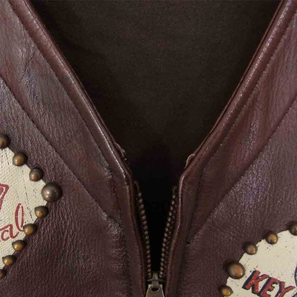 GANGSTERVILLE ギャングスタービル ハンド ペイント レザー ベスト