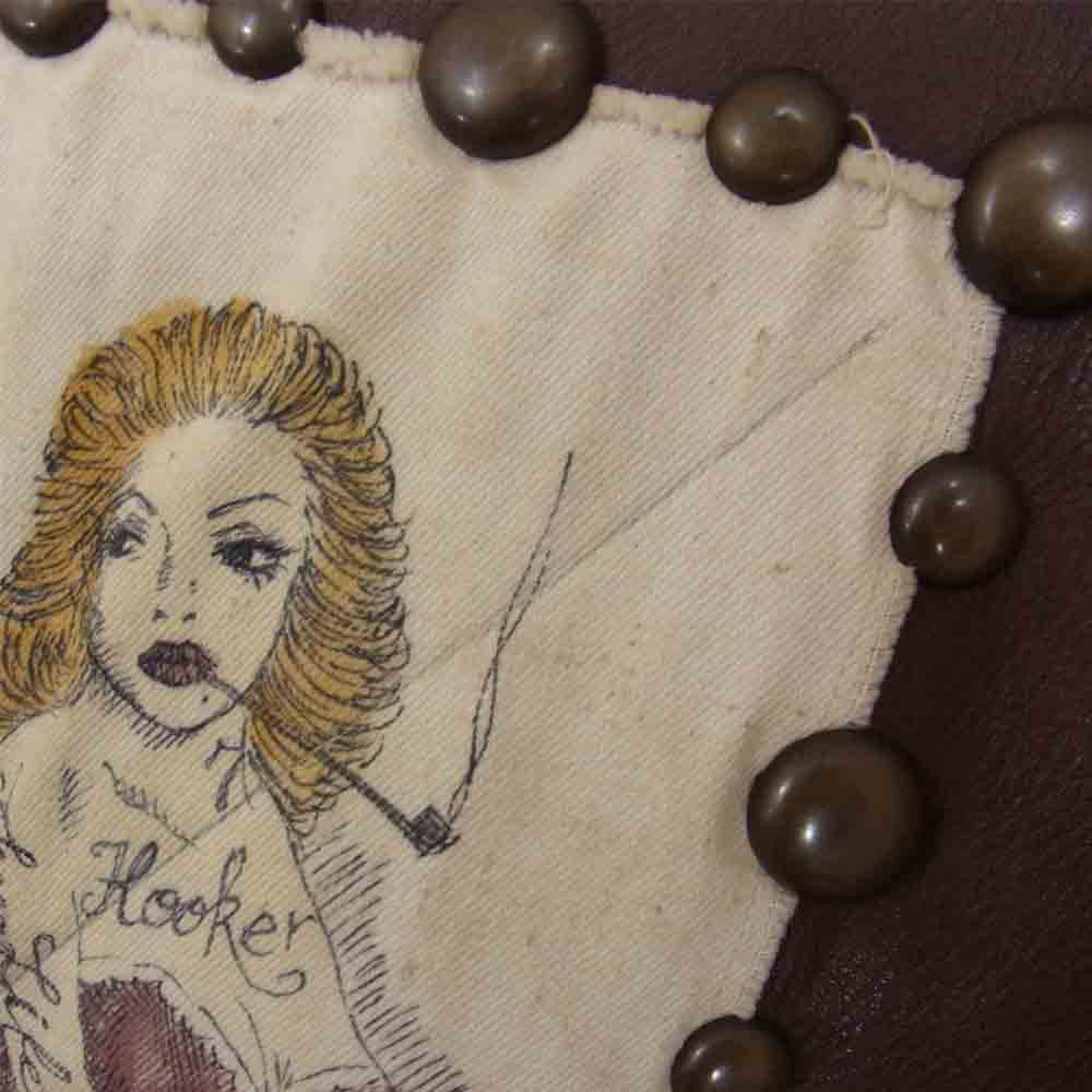 GANGSTERVILLE ギャングスタービル ハンド ペイント レザー ベスト