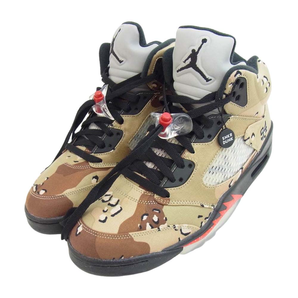 Supreme シュプリーム 15AW 824371-201 x Nike Air Jordan 5 Retro ナイキ エアジョーダン5 カモフラージュ マルチカラー系 カモフラ 28.5cm【中古】