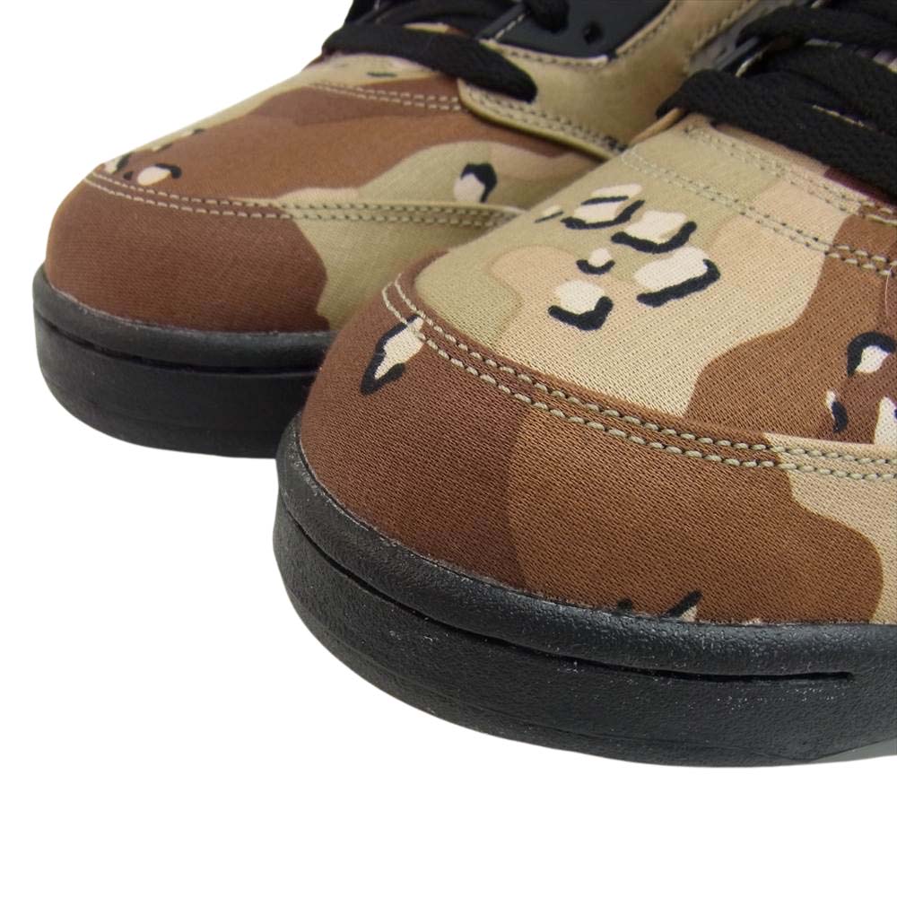 Supreme シュプリーム 15AW 824371-201 x Nike Air Jordan 5 Retro ナイキ エアジョーダン5 カモフラージュ マルチカラー系 カモフラ 28.5cm【中古】