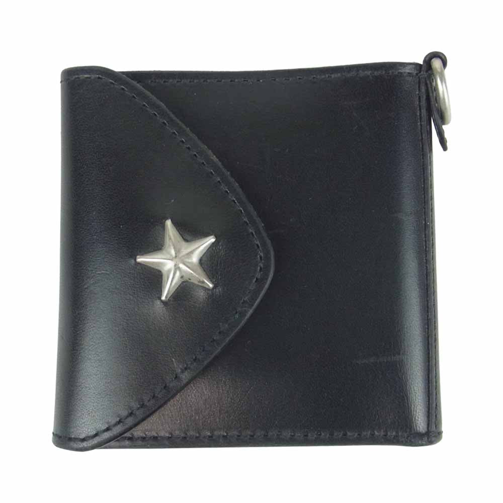 BACKDROP バックドロップ THE WONDER LUST 3FOLD WALLET 3ホールド ウォレット 財布 ブラック系【中古】