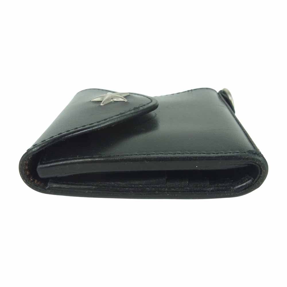 BACKDROP バックドロップ THE WONDER LUST 3FOLD WALLET 3ホールド ウォレット 財布 ブラック系【中古】