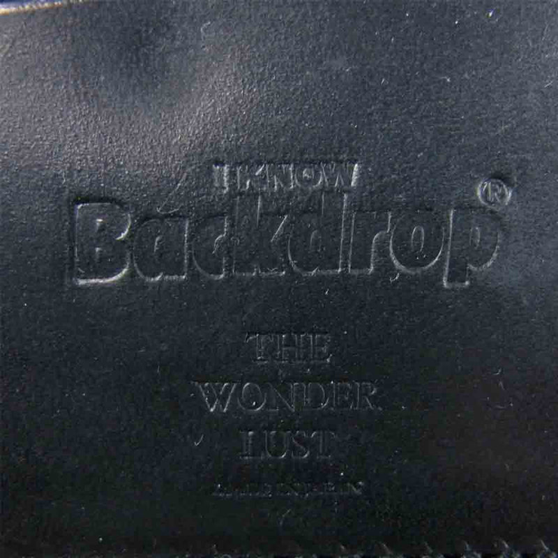 BACKDROP バックドロップ THE WONDER LUST 3FOLD WALLET 3ホールド ウォレット 財布 ブラック系【中古】