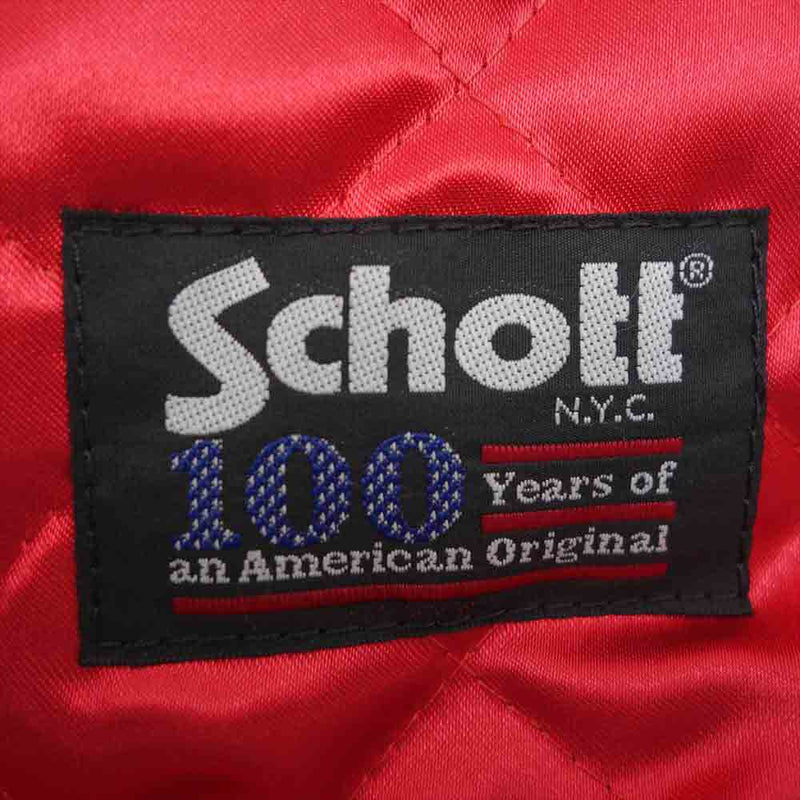 schott ショット USA製 100th YEAR 記念限定モデル ROSIE ONE STAR ワンスター ライダース ジャケット ブラック系 36【美品】【中古】