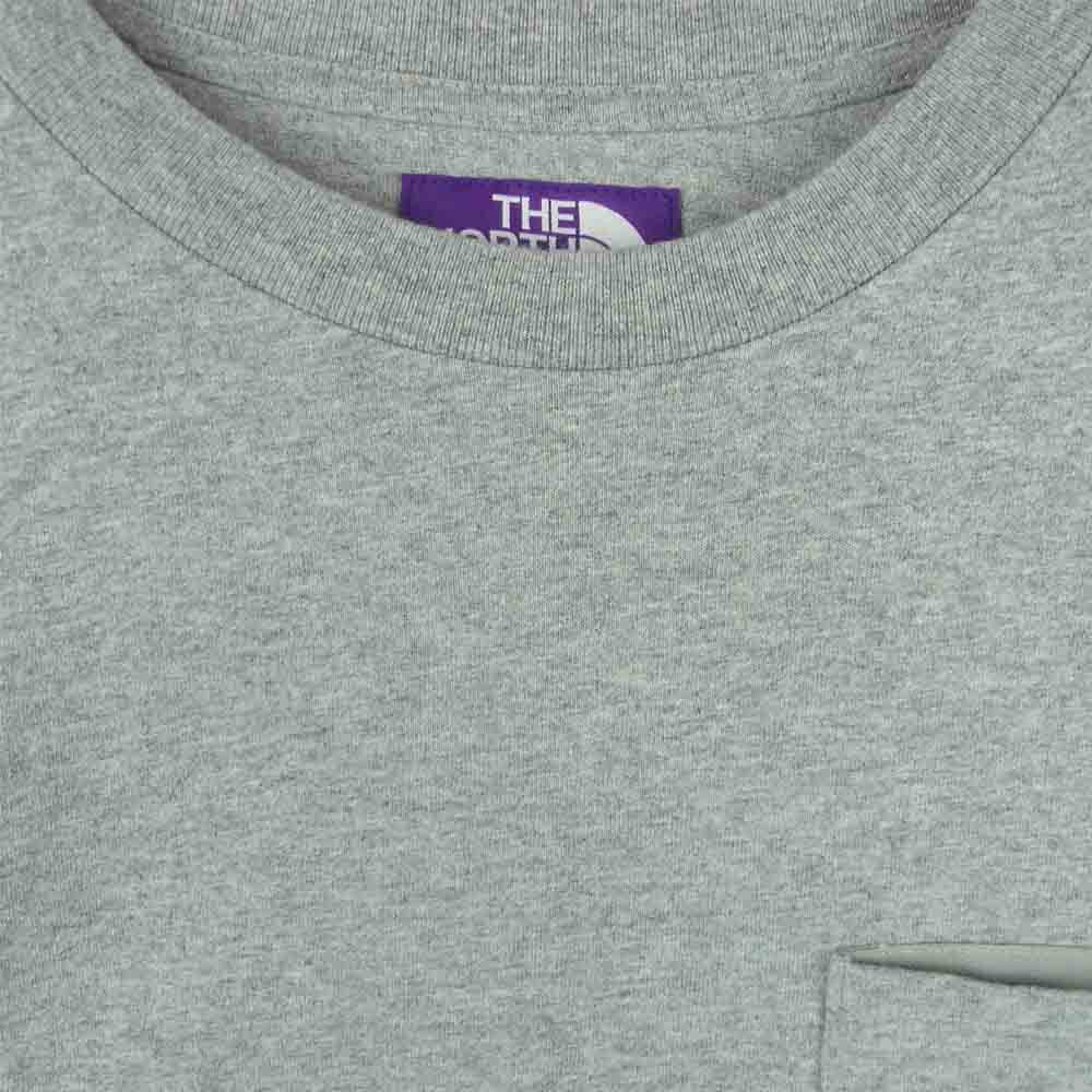 THE NORTH FACE ノースフェイス NT3961N PURPLE LABEL パープル レーベル ロングスリーブ ポケット Tシャツ 長袖 グレー系 S【中古】