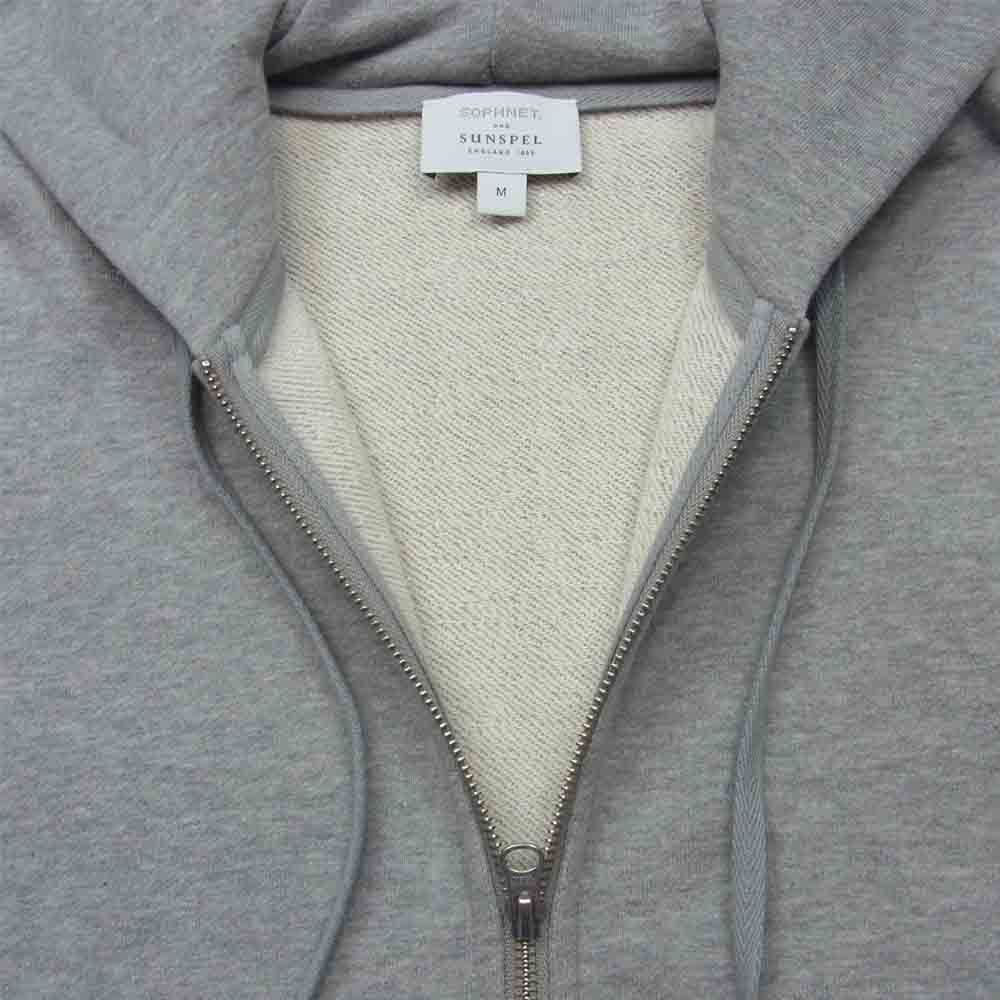 SOPHNET. ソフネット SOPH-210095 SUNSPEL ZIP UP SWEAT HOODIE サンスペル ジップ アップ スウェット フーディー パーカー グレー系 M【新古品】【未使用】【中古】