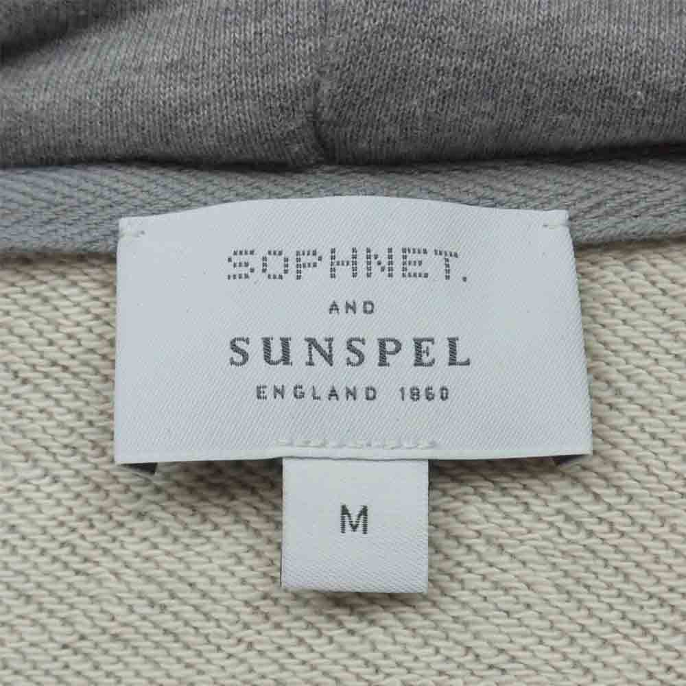 SOPHNET. ソフネット SOPH-210095 SUNSPEL ZIP UP SWEAT HOODIE サンスペル ジップ アップ スウェット フーディー パーカー グレー系 M【新古品】【未使用】【中古】