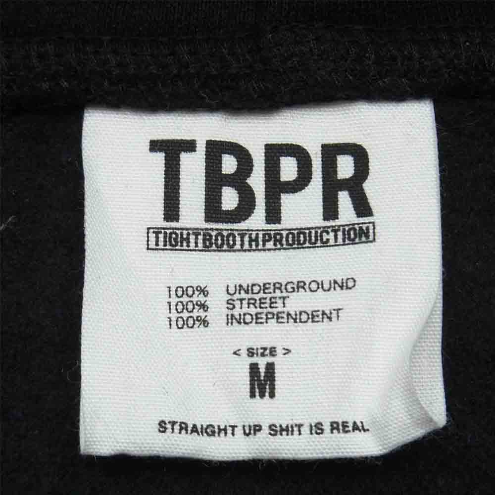タイトブースプロダクション 21AW FW21-SW02 STRAIGHT UP HOODIE ストレート アップ フーディー スウェット パーカー ブラック系 M【美品】【中古】