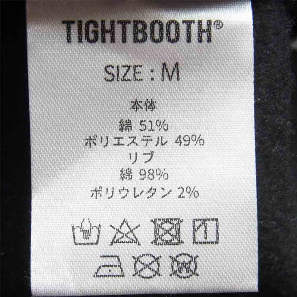 タイトブースプロダクション 21AW FW21-SW02 STRAIGHT UP HOODIE ストレート アップ フーディー スウェット パーカー ブラック系 M【美品】【中古】