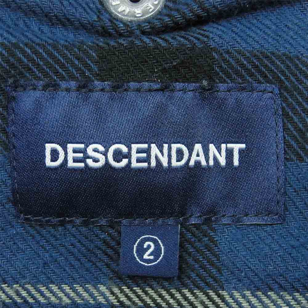 DESCENDANT ディセンダント 212wVDS-PTM05 PLAID BEACH PANTS プライド ビーチ パンツ ブルー系 2【中古】
