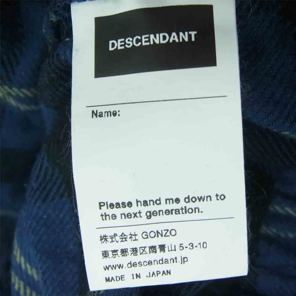 DESCENDANT ディセンダント 212wVDS-PTM05 PLAID BEACH PANTS プライド ビーチ パンツ ブルー系 2【中古】