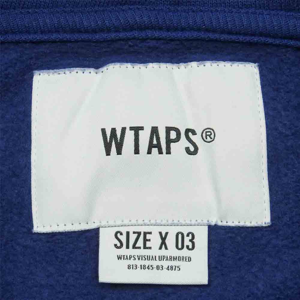 WTAPS ダブルタップス 212ATDT-CSM20 THOR HOODED COPO プルオーバー フーディー パーカー ブルー系 03【中古】