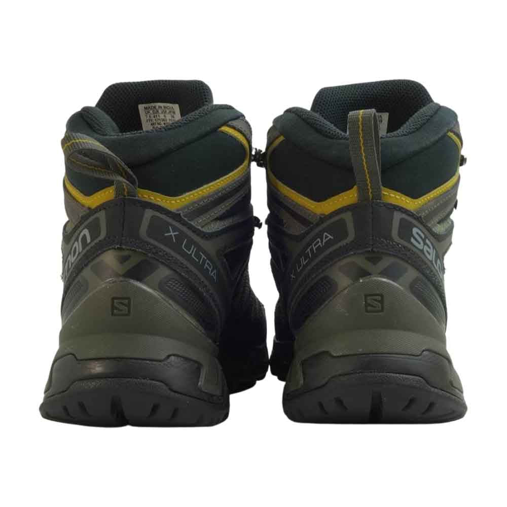salomon サロモン 401337 X Ultra 3 Mid エックス ウルトラ 3 ミッド ゴアテックス シューズ チャコール系 カーキ系 26cm【美品】【中古】