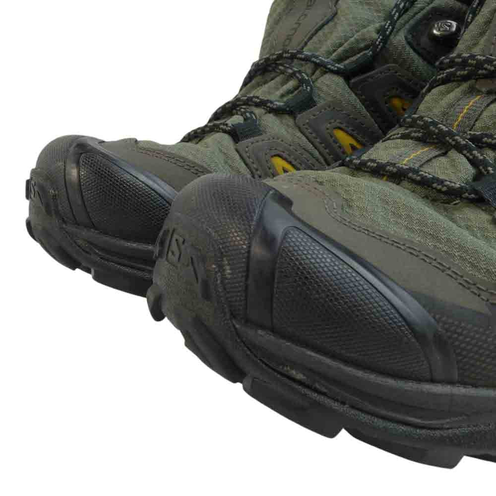 salomon サロモン 401337 X Ultra 3 Mid エックス ウルトラ 3 ミッド ゴアテックス シューズ チャコール系 カーキ系 26cm【美品】【中古】