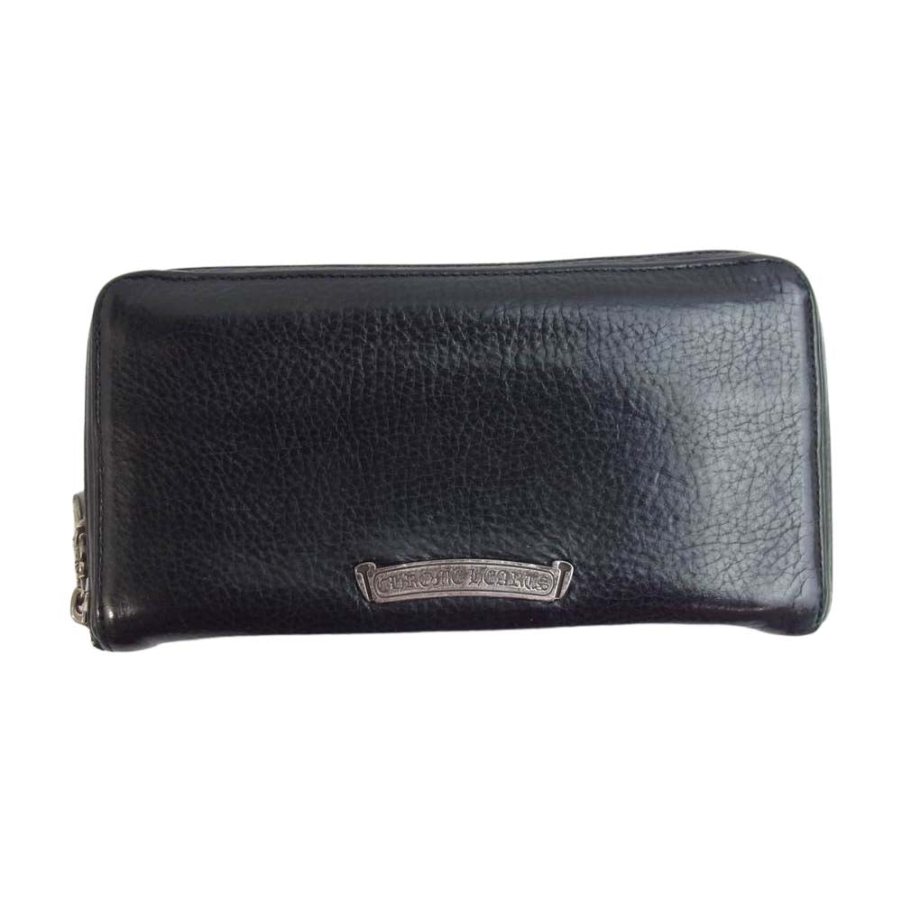 CHROME HEARTS クロムハーツ（原本無） REC F ZIP #2 FILIGREE WALLET フィリグリープラス ジップ ウォレット ブラック系【中古】