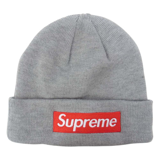Supreme シュプリーム 18AW Box Logo Beanie ボックス ロゴ ビーニー ニット キャップ グレー系【中古】