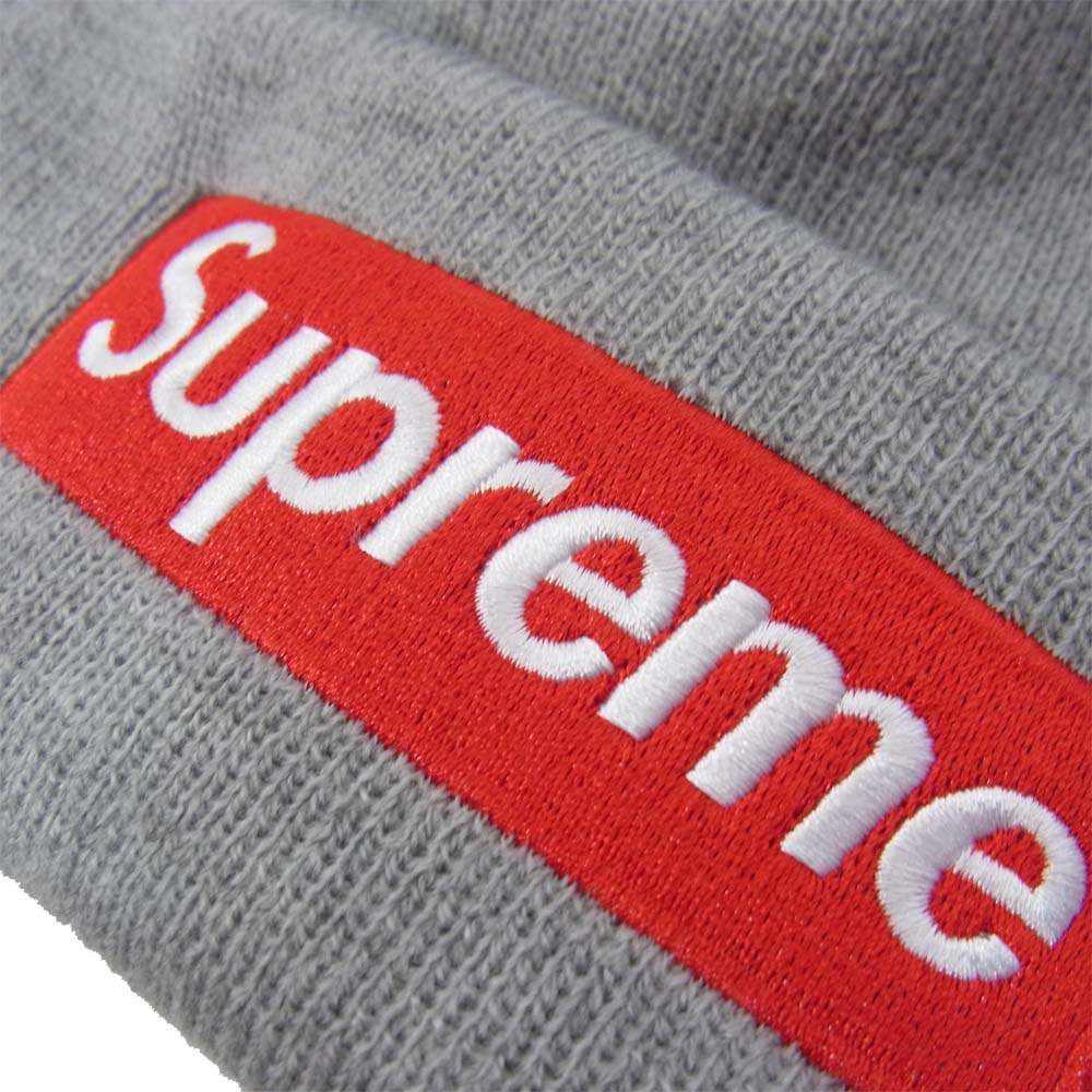 Supreme シュプリーム 18AW Box Logo Beanie ボックス ロゴ ビーニー ニット キャップ グレー系【中古】