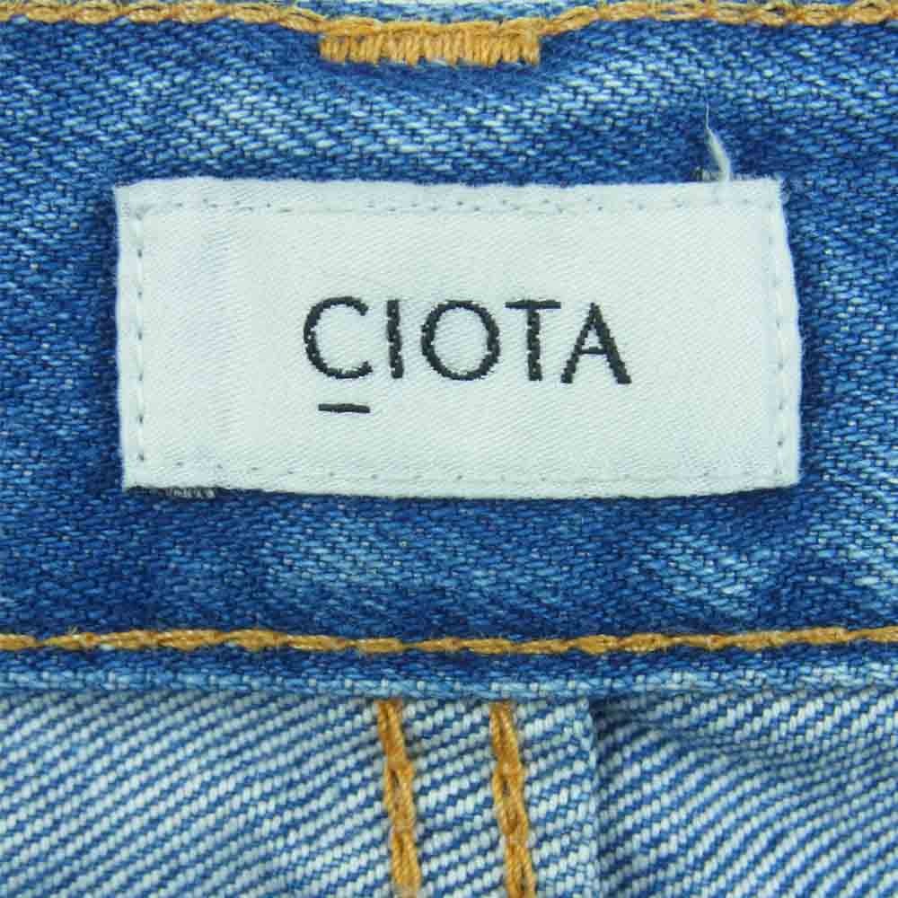 シオタ PTM-1STB-NIMBL SUVIN COTTON DENIM 本藍 スビン コットン 13.5oz ストレート デニム パンツ インディゴブルー系 31【美品】【中古】