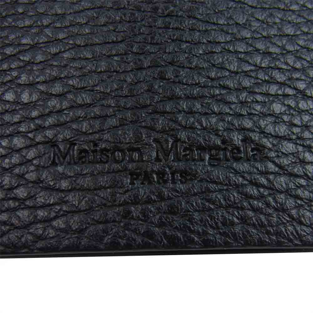 MAISON MARGIELA メゾンマルジェラ 21AW S55UA0025 LEATHER KEY RING キーケース ネックストラップ クロシェット ネックレス ブラック系【極上美品】【中古】