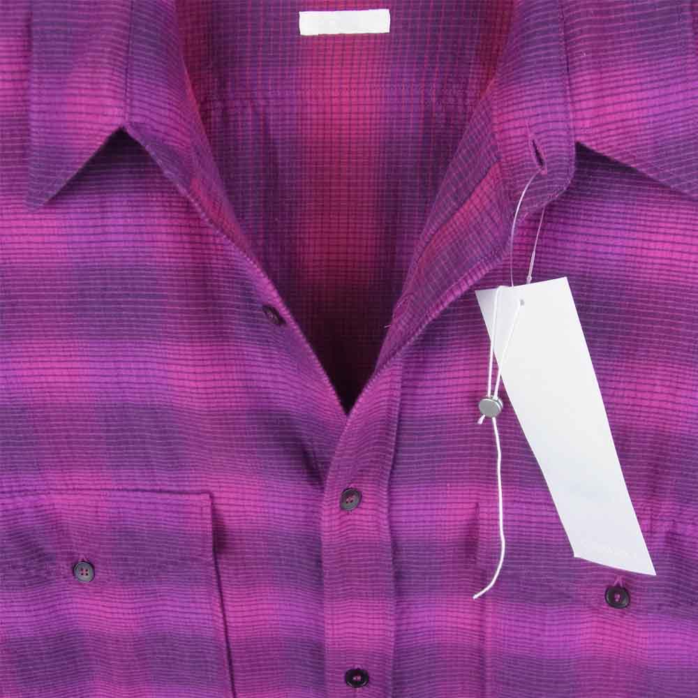 COMOLI コモリ 21AW U03-02010 WOOL WORK SHIRT シルク混 チェック