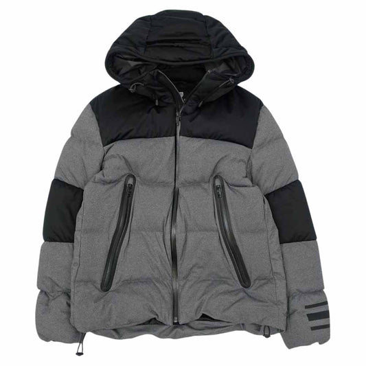 ブラックレーベルクレストブリッジ 51F32-832-06 カラーコンビ フーディーダウン ジャケット ブラック系 グレー系 M【中古】