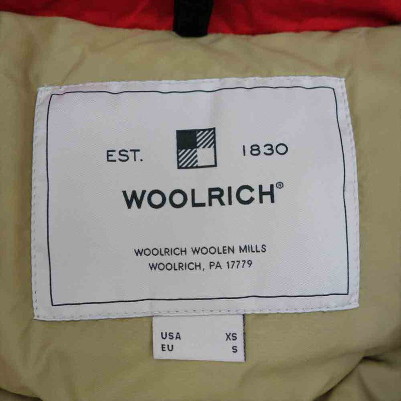 WOOLRICH ウールリッチ WOCPS2880 ARCTIC PARKA アークティックパーカ レッド系 USA　XS【美品】【中古】