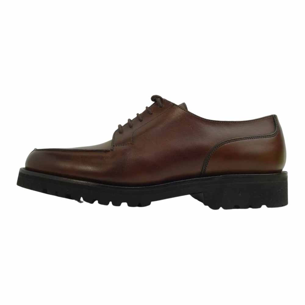 CROCKETT&JONES クロケットアンドジョーンズ 29262A MORETON モールトン 外羽根 Uチップ シューズ ダークブラウン系 5E【中古】