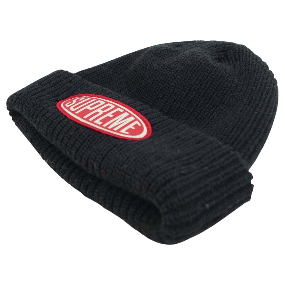 Supreme シュプリーム 18AW Oval Patch Beanie オーバル パッチ ビーニー ブラック系【中古】
