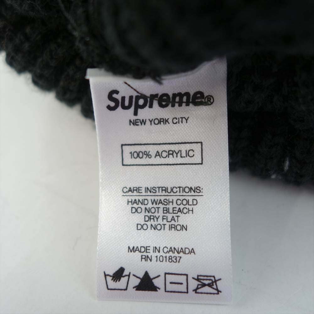 Supreme シュプリーム 18AW Oval Patch Beanie オーバル パッチ ビーニー ブラック系【中古】