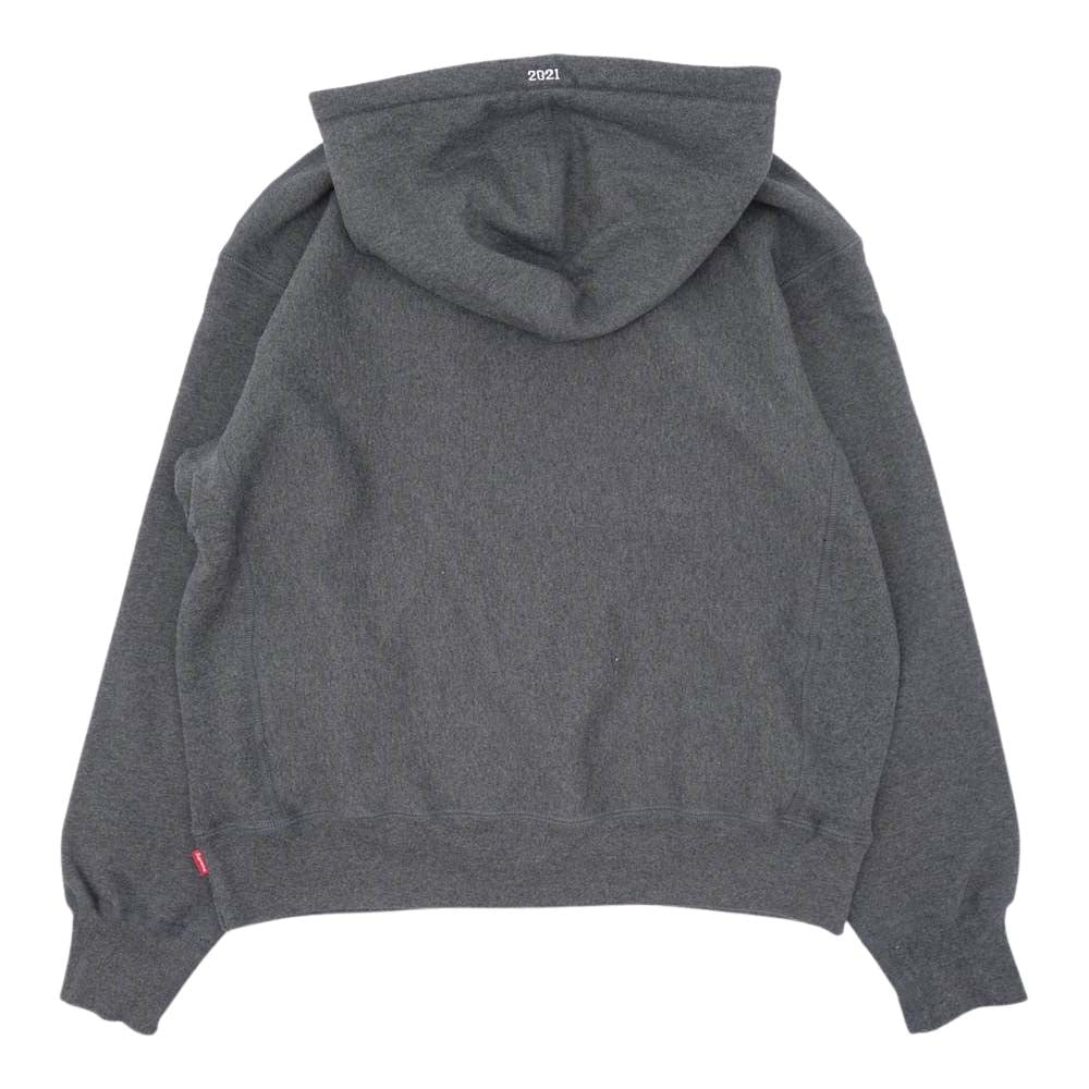 Supreme シュプリーム 21AW Box Logo Hooded Sweatshirt ボックス ロゴ フーデッド スウェット シャツ プルオーバー パーカー グレー系 S【極上美品】【中古】