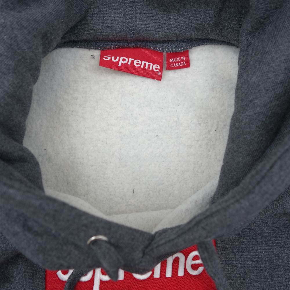 Supreme シュプリーム 21AW Box Logo Hooded Sweatshirt ボックス ロゴ フーデッド スウェット シャツ プルオーバー パーカー グレー系 S【極上美品】【中古】