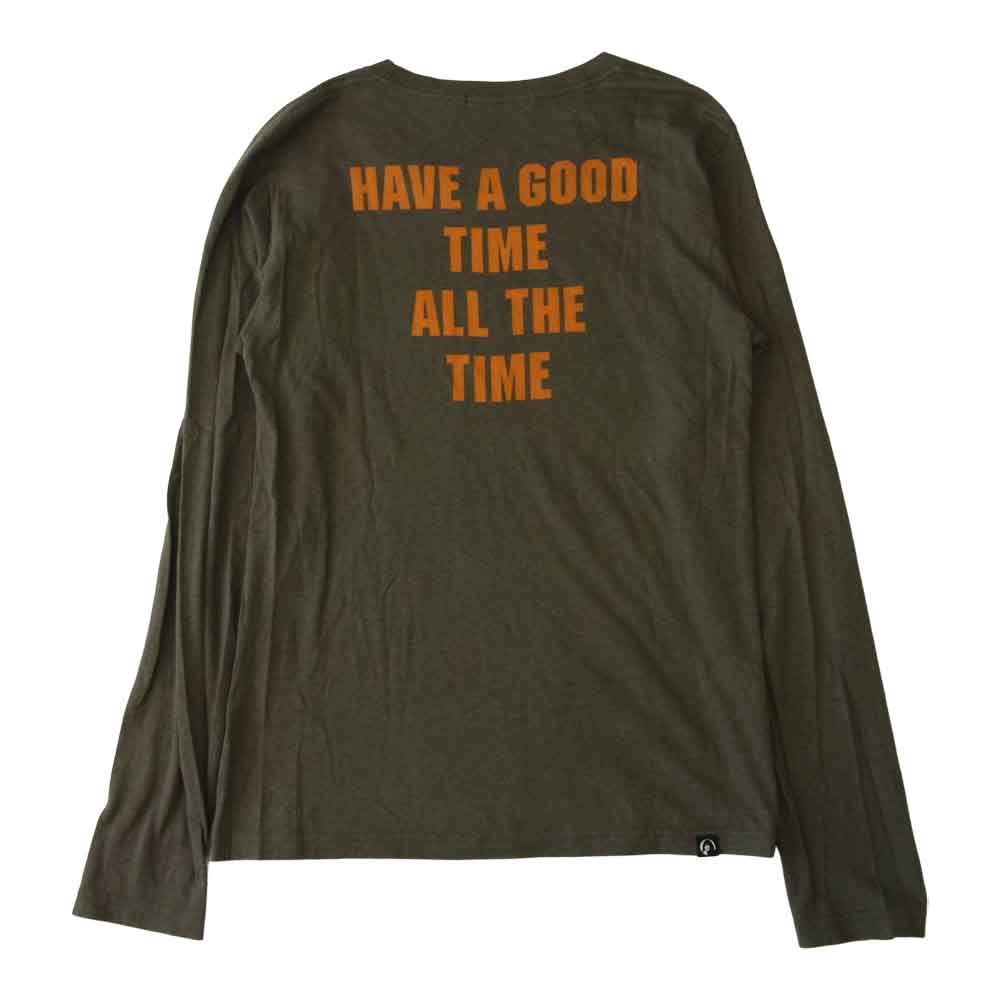 HYSTERIC GLAMOUR ヒステリックグラマー 0241CL03 ガール プリント 長袖 Tシャツ カーキ系 S【中古】