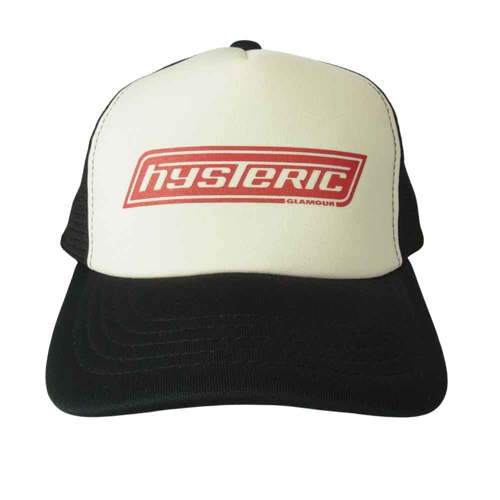 HYSTERIC GLAMOUR ヒステリックグラマー 02172QH02 LOGO ロゴ メッシュ キャップ ブラック系 F【中古】