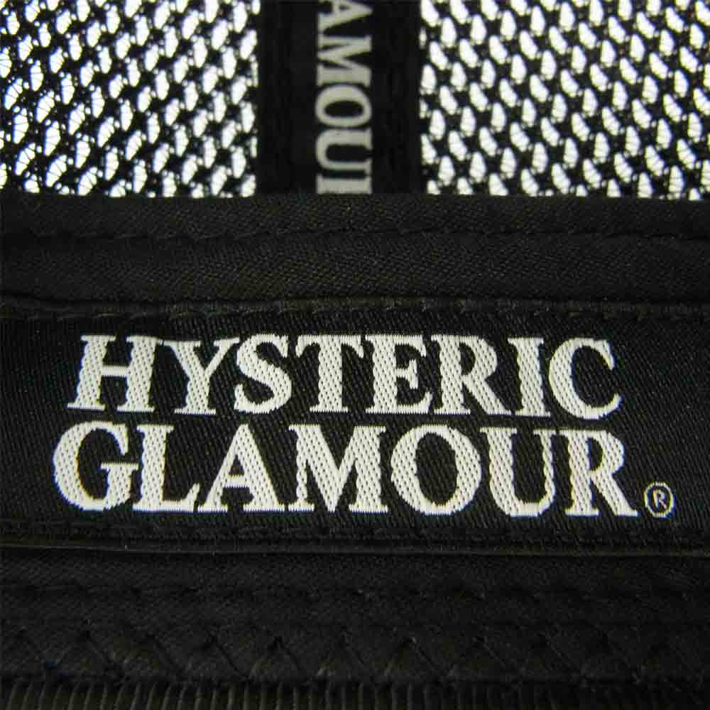 HYSTERIC GLAMOUR ヒステリックグラマー 0261QH04 75 プリント メッシュ キャップ ブラック系 F【中古】