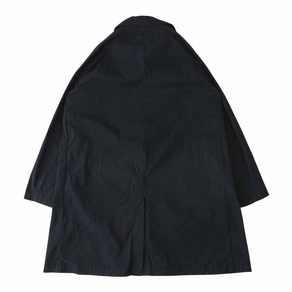 REMI RELIEF レミレリーフ BEAMS PLUS 別注 高密度コットンポリツイル ステンカラー コート ネイビー系 S【中古】