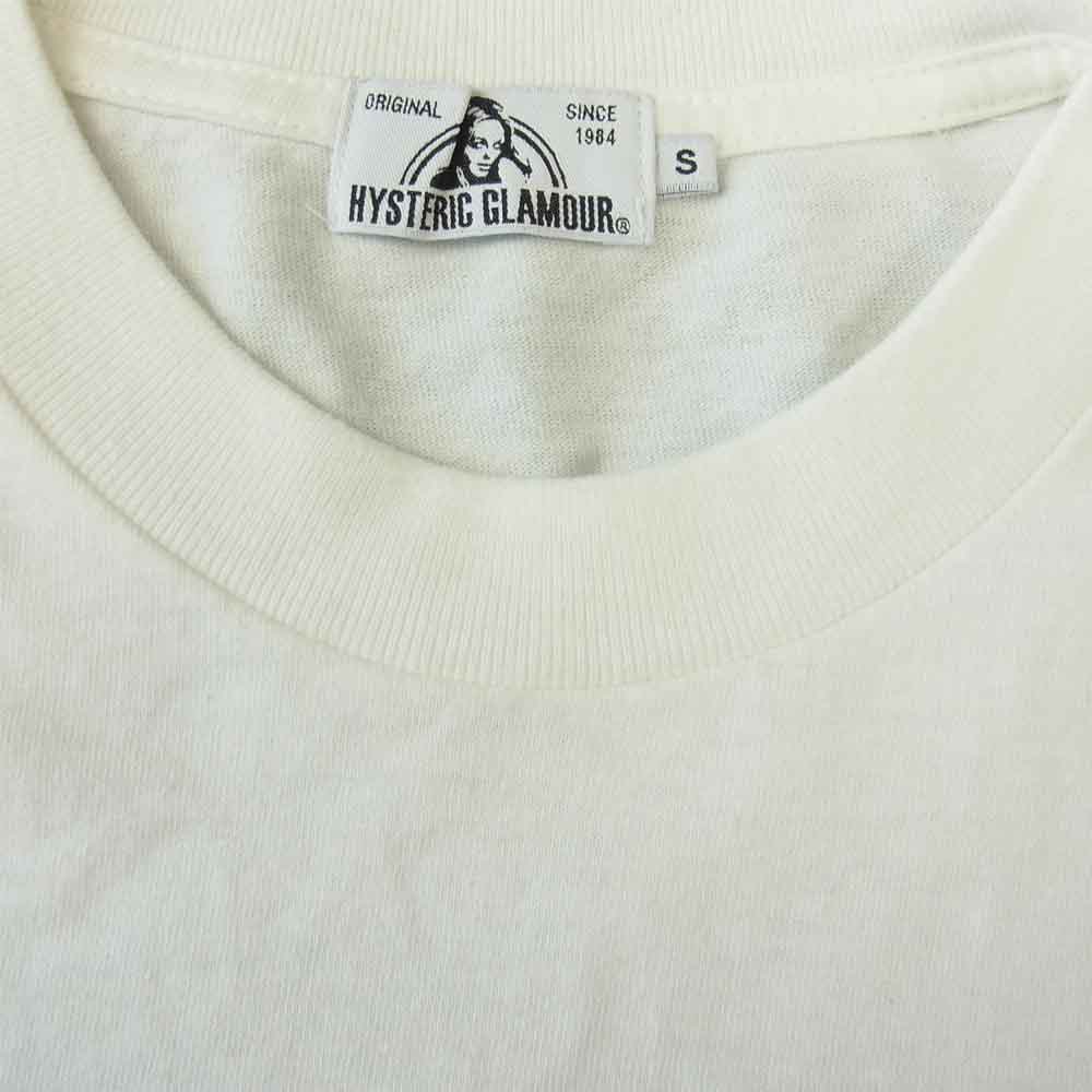 HYSTERIC GLAMOUR ヒステリックグラマー 02203CL PSYCH GRAPHICS 長袖 Tシャツ ホワイト系 S【中古】