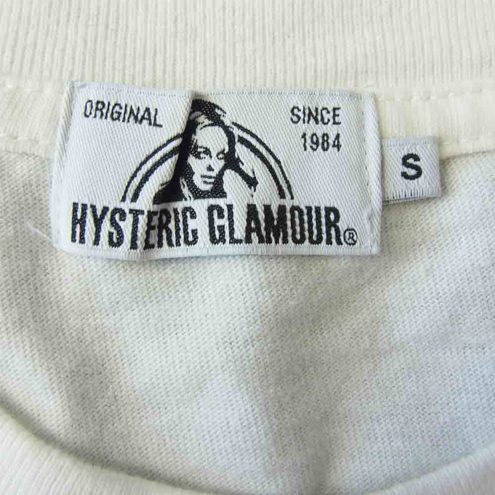 HYSTERIC GLAMOUR ヒステリックグラマー 02203CL PSYCH GRAPHICS 長袖 Tシャツ ホワイト系 S【中古】