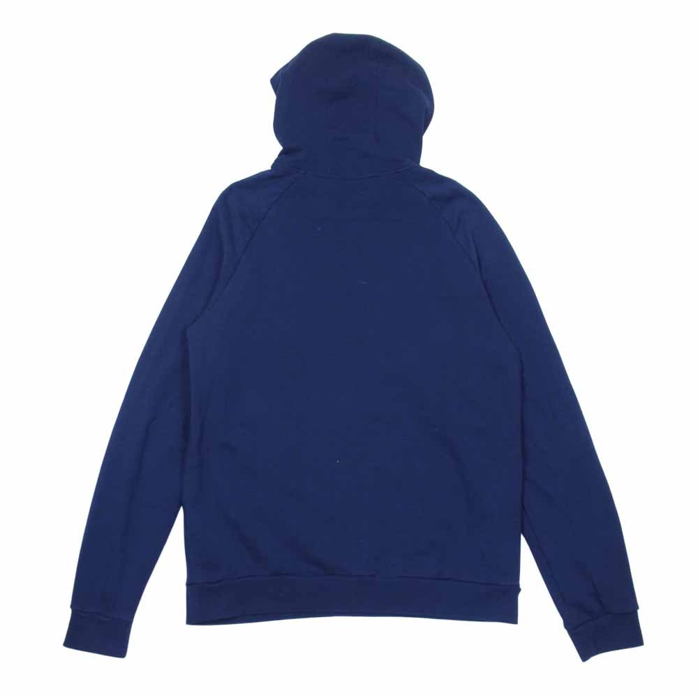 Alexander McQueen アレキサンダーマックイーン MCQ 国内正規品 ロゴプリント プルオーバー パーカー ネイビー系 XL【中古】