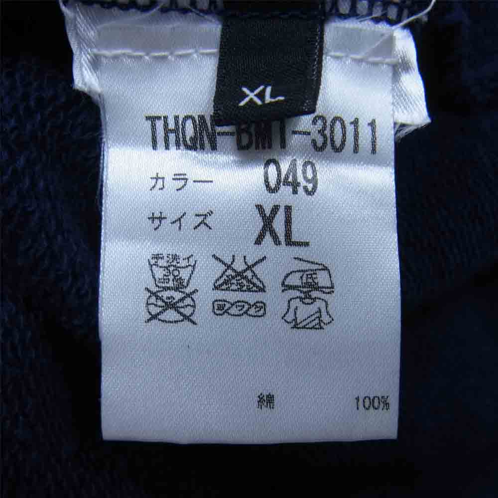 Alexander McQueen アレキサンダーマックイーン MCQ 国内正規品 ロゴプリント プルオーバー パーカー ネイビー系 XL【中古】