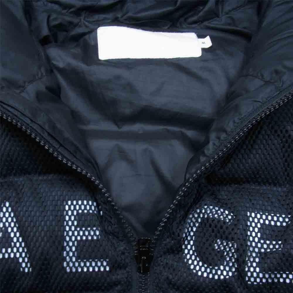 ウーサーエジェッタ  M-U-J08 ポーランド製 MESH DOWN JACKET メッシュ ダウン ジャケット ブラック系 M【中古】