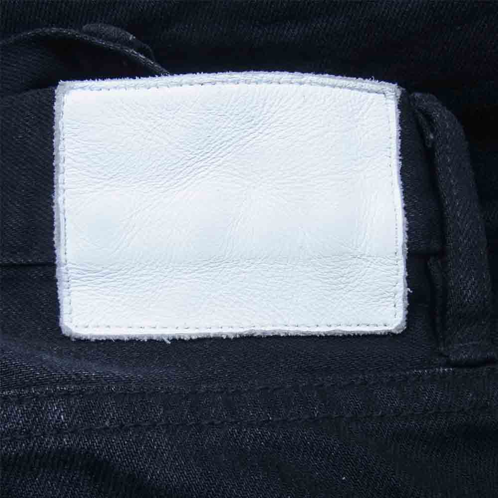 Ron Herman ロンハーマン DENIM 国内正規品 5220600541836 クラッシュ加工 セルビッジ ブラックデニムパンツ ブラック系 34【中古】