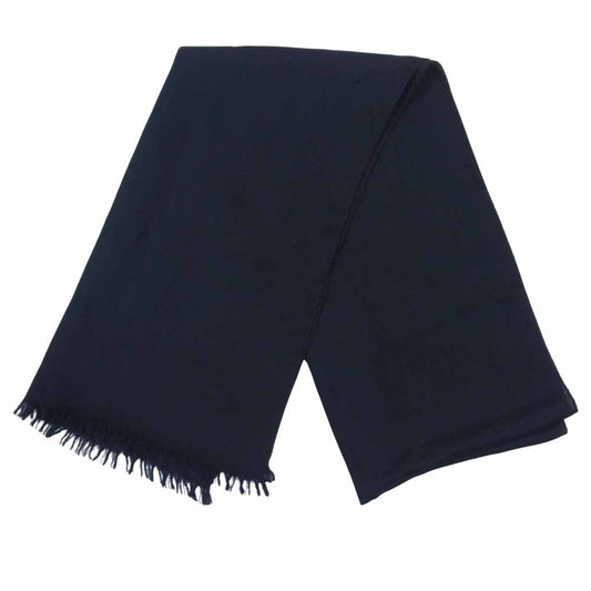 GUCCI グッチ イタリア製 GG柄 シルク混ウール ストール ブラック系【中古】