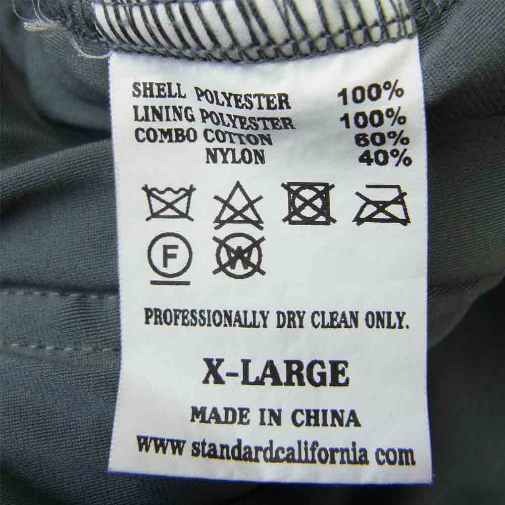 STANDARD CALIFORNIA スタンダードカリフォルニア Classic Pile Hood Jacket パイル フリース 2トーン ジャケット イエロー系 ネイビー系 XL【中古】