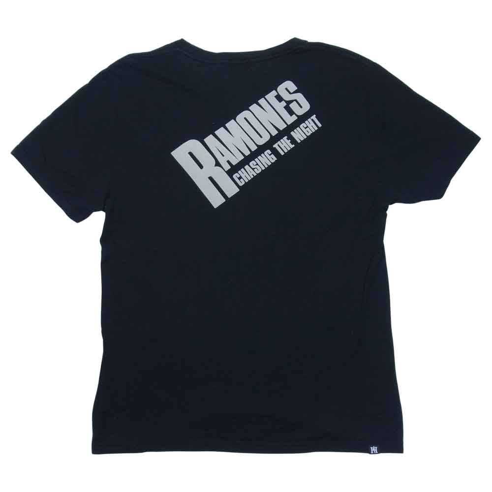 HYSTERIC GLAMOUR ヒステリックグラマー 0253CT13 RAMONES ラモーンズ NYC SUBWAY’75 プリント 半袖 Tシャツ ブラック系 M【中古】