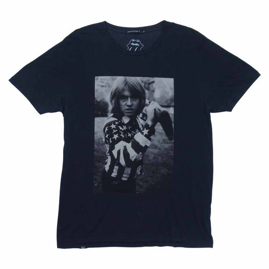 HYSTERIC GLAMOUR ヒステリックグラマー 0663CT02 RS/BRIAN W STARS & STRIPES pt T-SH 半袖 プリント Tシャツ ブラック系 M【中古】