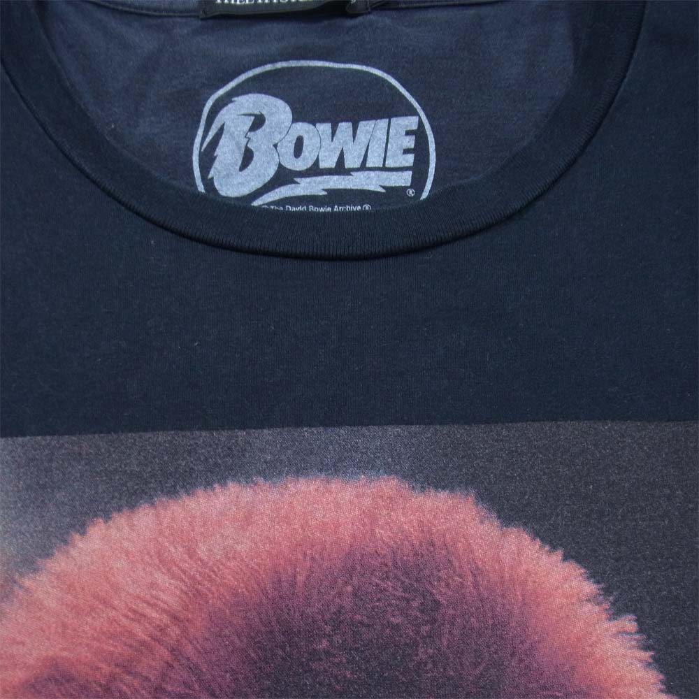 HYSTERIC GLAMOUR ヒステリックグラマー 0661CT15 DAVID BOWIE 1972 デヴィッド ボウイ プリント 半袖 Tシャツ ブラック系 M【中古】