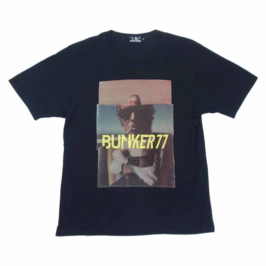 HYSTERIC GLAMOUR ヒステリックグラマー 02183CT26 BUNKER’77 ROUND2 バンカー 77 ラウンド 2 プリント 半袖 Tシャツ ブラック系 M【中古】