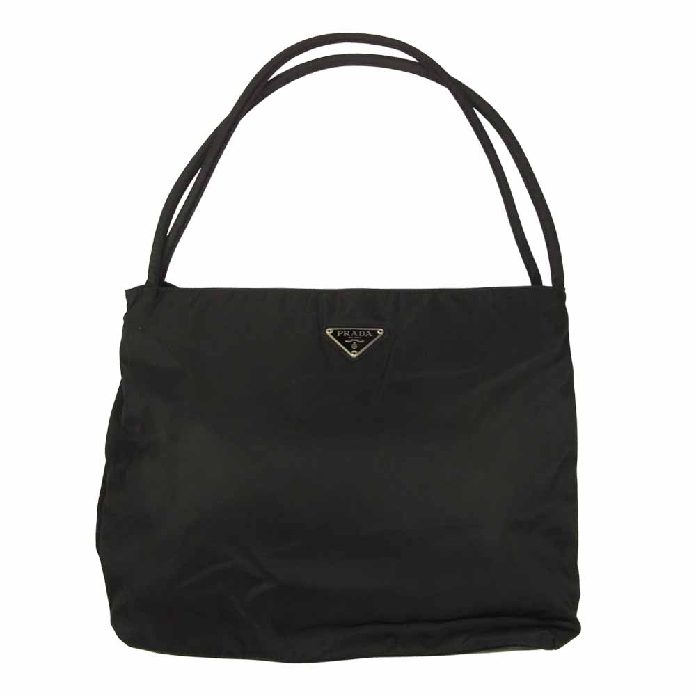 PRADA プラダ ナイロン ハンドバッグ ブラック系【中古】