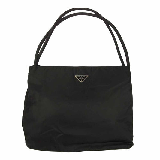 PRADA プラダ ナイロン ハンドバッグ ブラック系【中古】